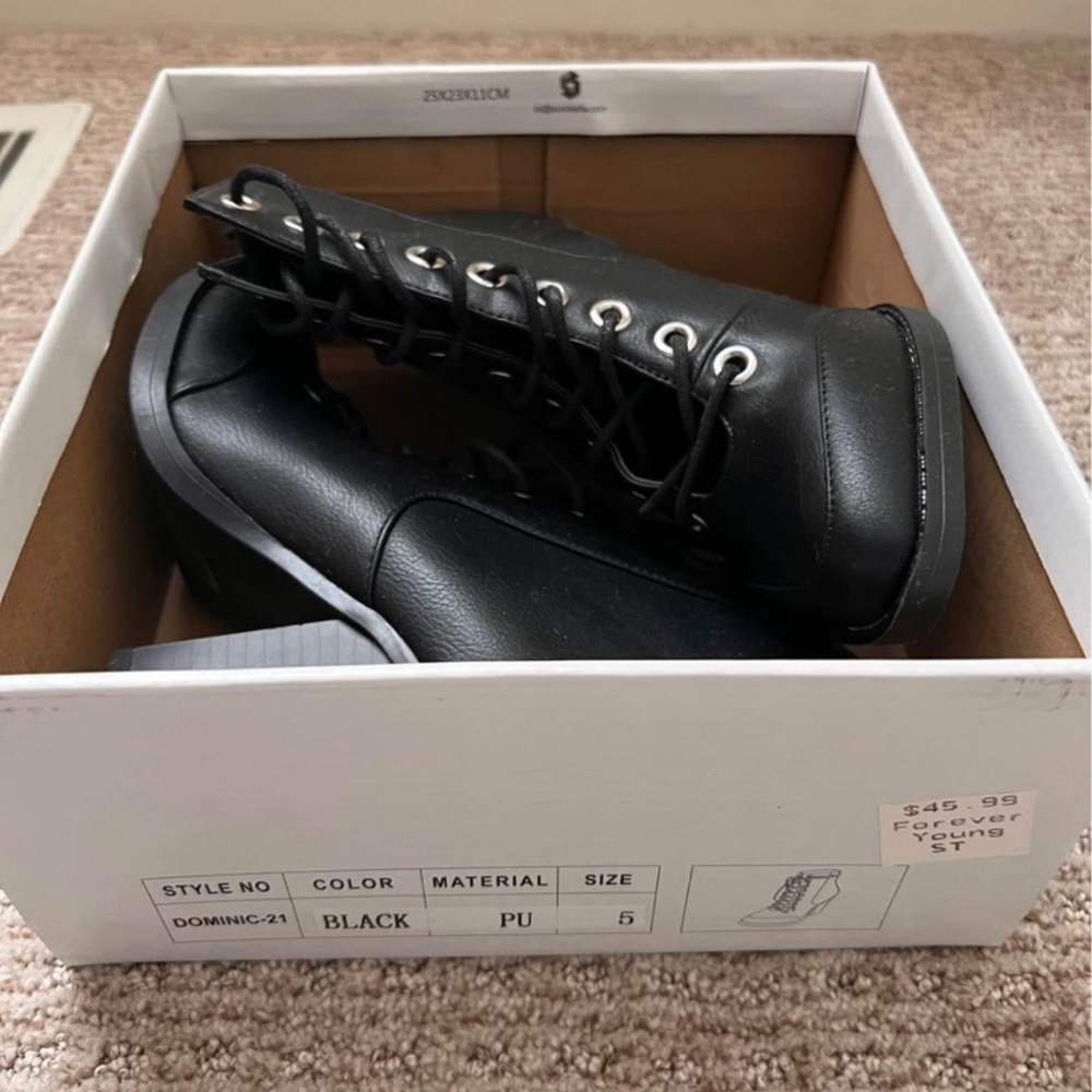 Women’s black booties